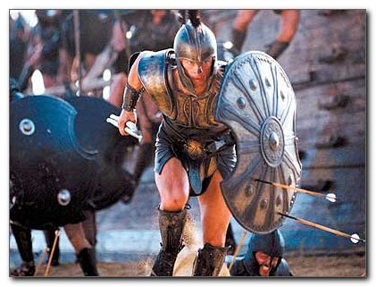 brad pitt as achilles. by Brad Pitt and Hector by